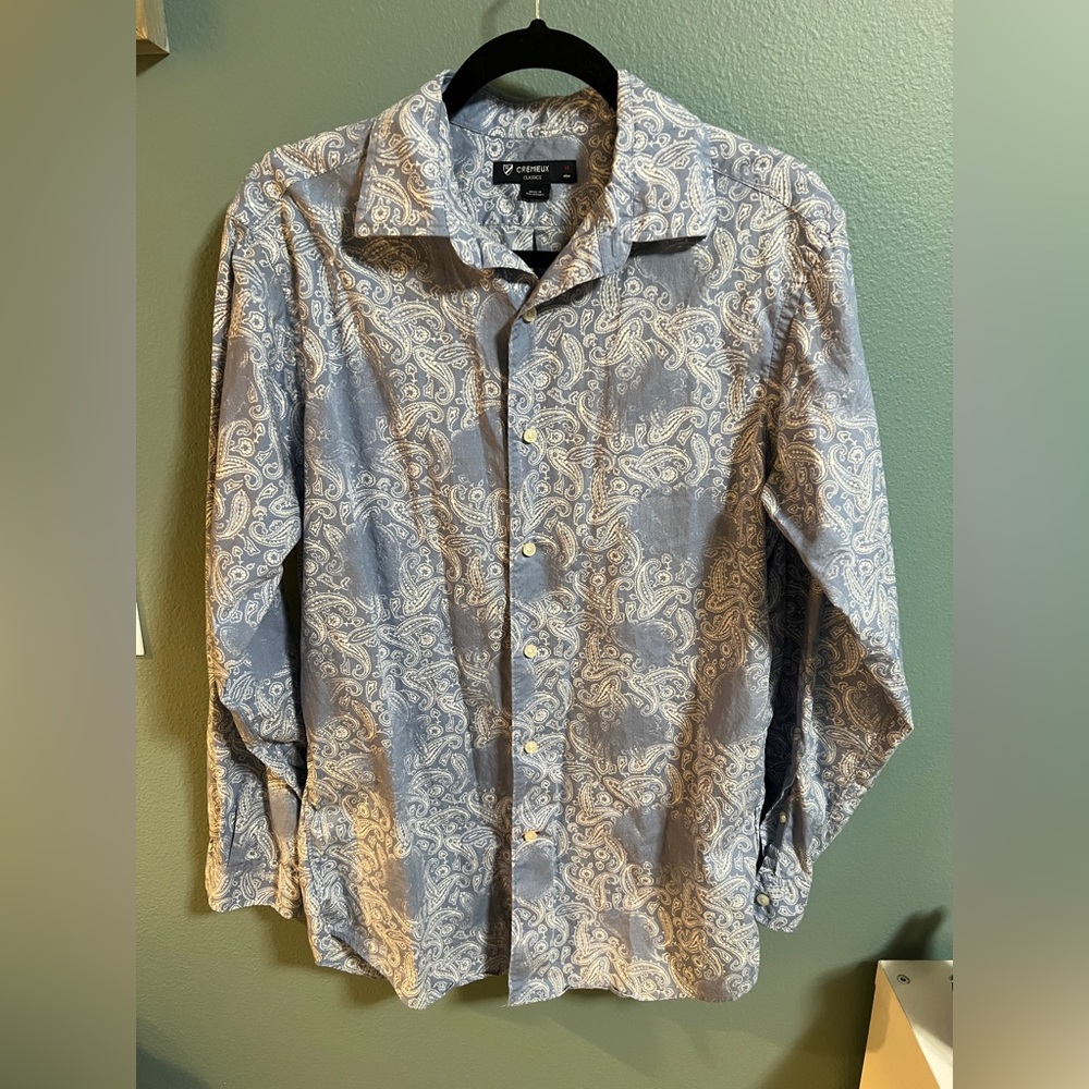 Blue Daniel Cremieux Paisley Button Up men’s medium